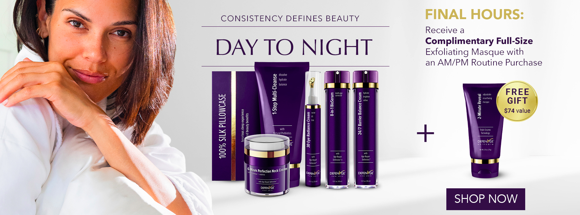 Free Masque with Morning & Night Routine Purchase