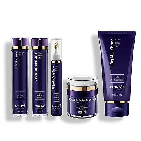 DefenAge morning and night routine products